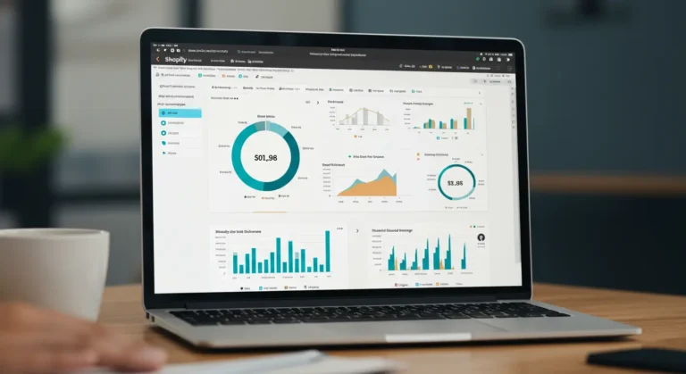 Shopify optimization guides dashboard on smartphone